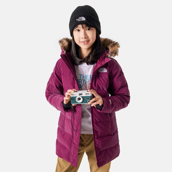 下TheNorthFace北面童装女童羽绒服中长款保暖鹅绒23秋冬新款|84QD