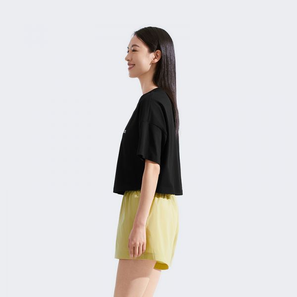 北面女纯棉时尚短款短袖T恤户外休闲透气夏新款TheNorthFace|8DCE
