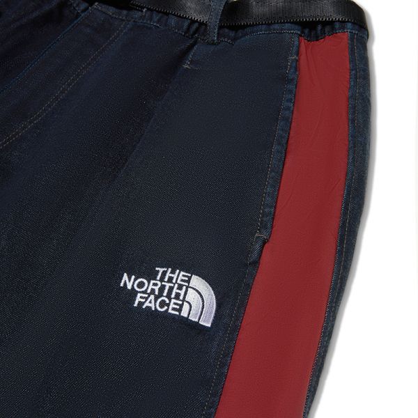 下 F23 TheNorthFace北面UE先锋设计男性拼接束口牛仔长裤秋冬上新|7W98