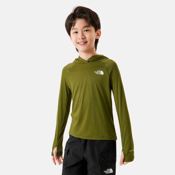 TheNorthFace北面童装儿童LIGHTRANGE轻速防晒长袖T恤24新款|88M4