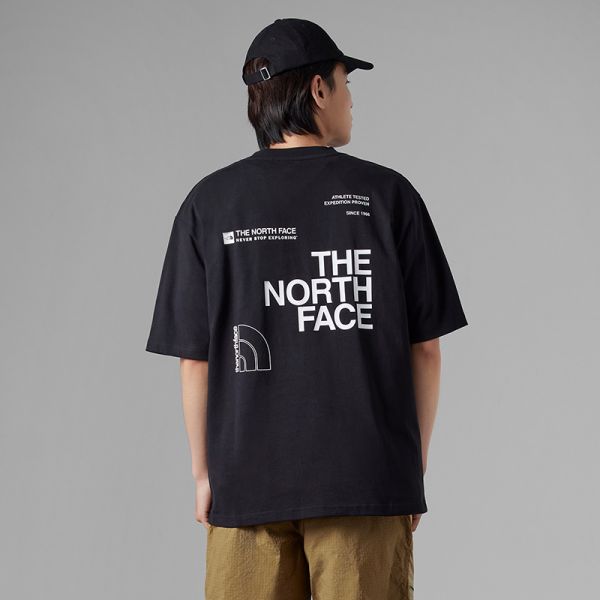 TheNorthFace北面UE男全棉重磅印花logo短袖T恤23夏季新款7WFJ