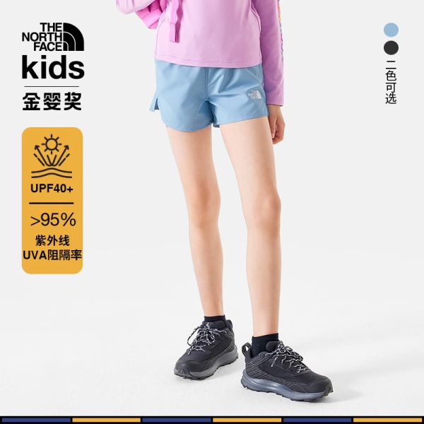 TheNorthFace北面童装女儿童UPF防晒休闲运动短裤24夏季新款|86XY