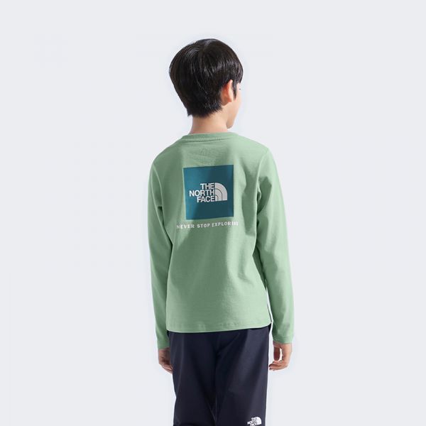 北面童装儿童男女印花长袖T恤运动户外新款TheNorthFace|8F5T