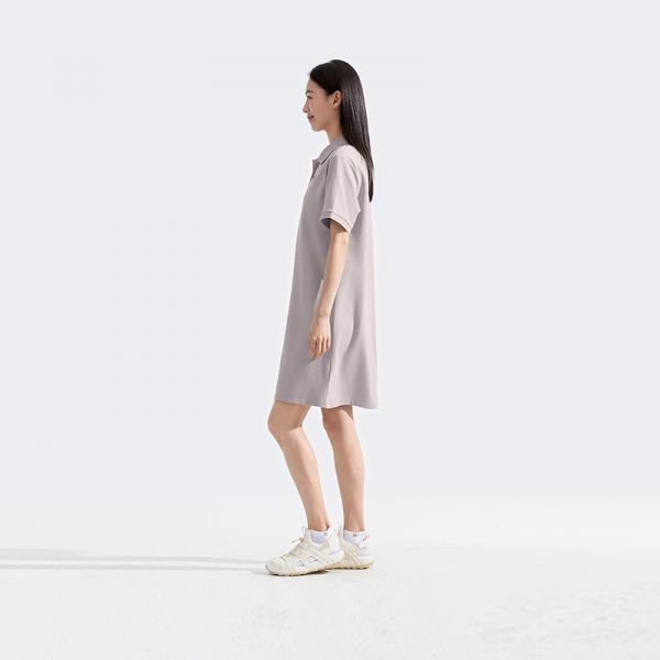 北面女连衣裙短袖POLO裙时尚户外休闲透气新款TheNorthFace|8BWU