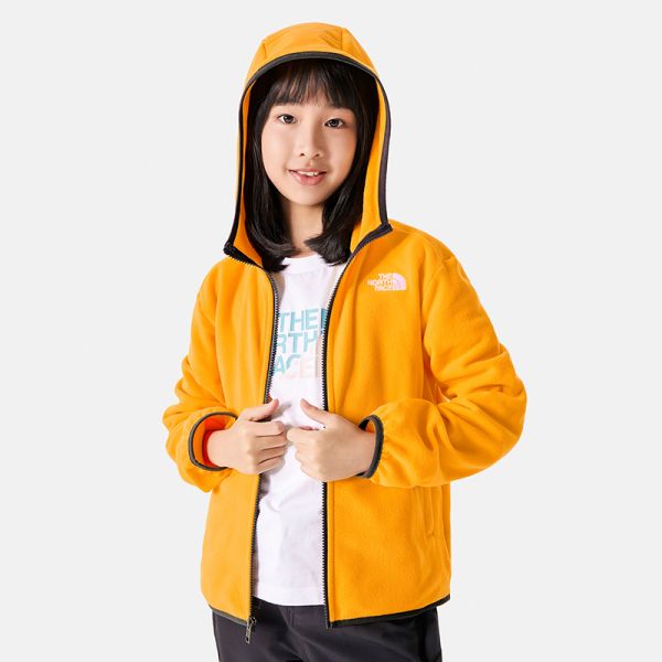 TheNorthFace北面童装抓绒连帽外套儿童户外透气23秋冬新款|82TV