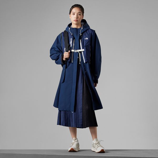 TheNorthFace北面UE先锋设计女拼色长款冲锋衣外套防水新款83PL