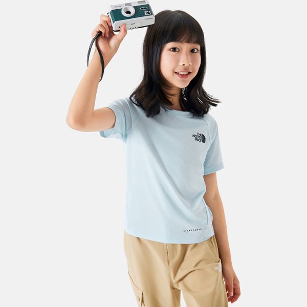 TheNorthFace北面童装儿童LIGHTRANGE轻速防晒短袖T恤24新款|87Z6