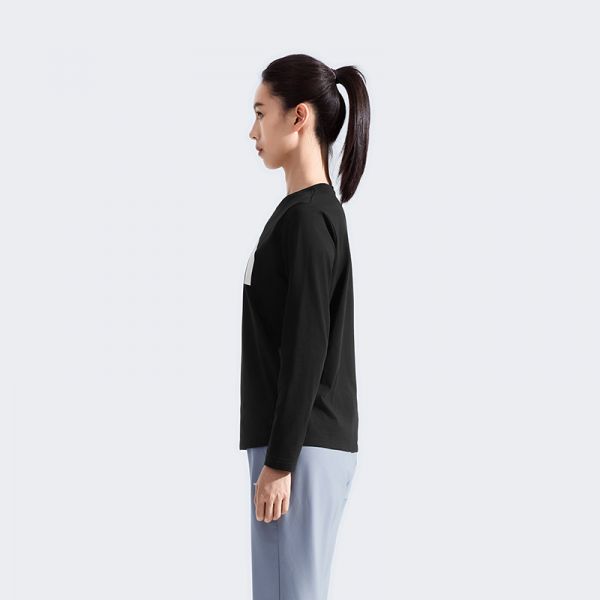 北面女速干印花LOGO长袖T恤休闲运动户外透气TheNorthFace|8CK0