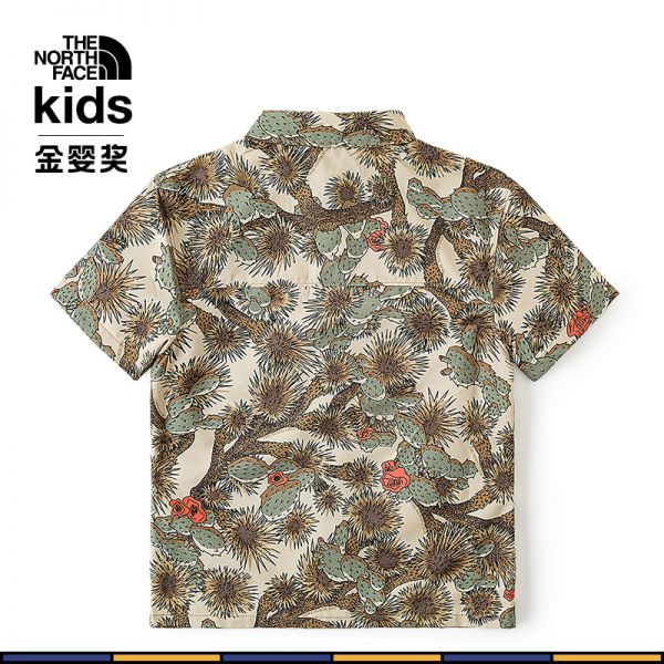 TheNorthFace北面童装男儿童UPF防晒短袖衬衫户外24夏新款|86TW
