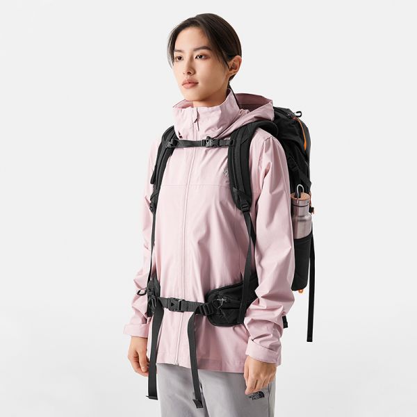 TheNorthFace北面冲锋衣女SANGRO户外樱花粉秋新款防水透汽|7WCK