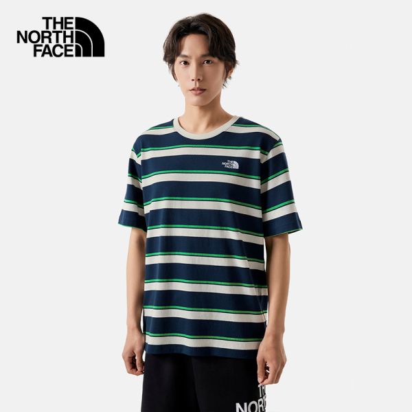 TheNorthFace北面条纹短袖T恤男舒适透气户外休闲24夏季新款|87VT