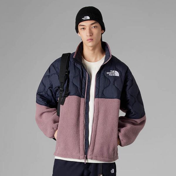 TheNorthFace北面UE先锋设计拼色抓绒外套夹克男23秋冬新款83Q4