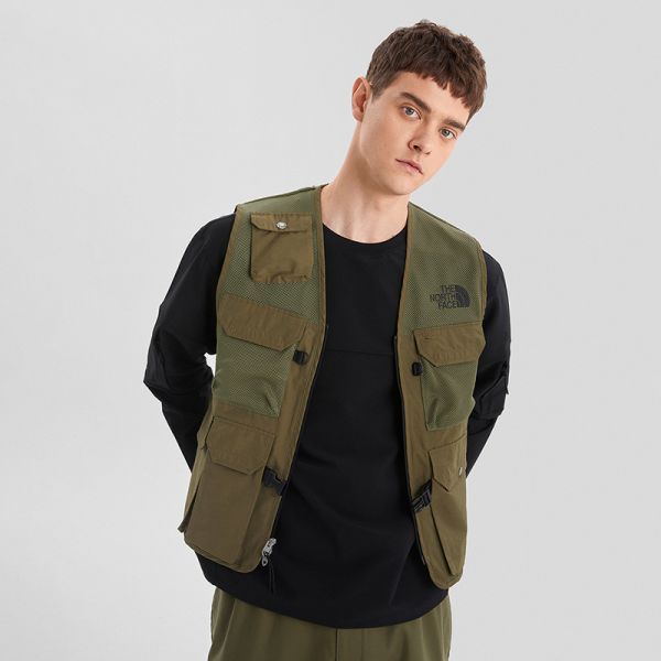thenorthfaceue北面男性舒适透气多口袋马甲背心春夏上新|7qaj