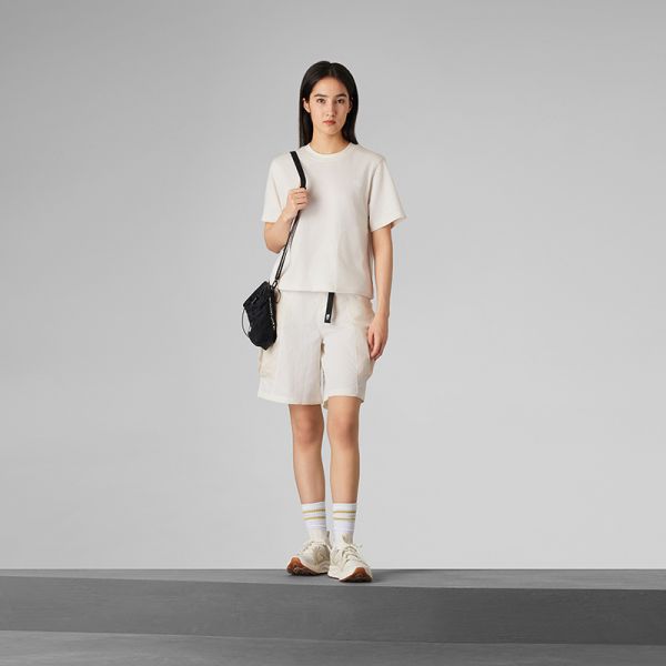 北面UE设计师款女短袖T恤网眼拼接透气户外新款TheNorthFace|8CMA