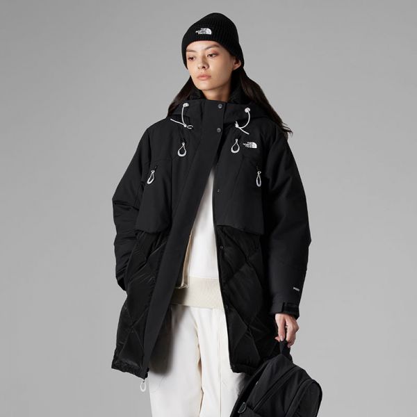 TheNorthFace北面UE先锋设计长款连帽羽绒服女鹅绒23秋冬新款83Q7