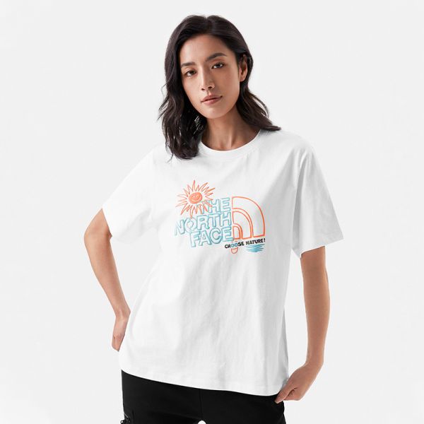 TheNorthFace北面短袖T恤女户外舒适透气上新|7WET