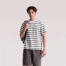北面短袖T恤男纯棉复古条纹运动户外透气新款TheNorthFace|8G07