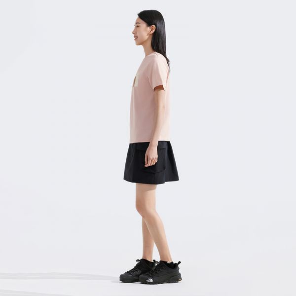 北面女纯棉撞色LOGO短袖T恤户外透气春夏新款TheNorthFace|8DC9