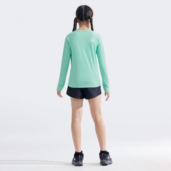 北面童装Sunriser儿童防晒速干长袖T恤透气抑臭TheNorthFace|8AN6