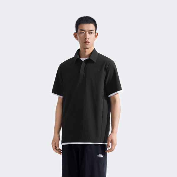 北面男Elite凉感速干衣短袖POLO衫户外透气新款TheNorthFace|8BYN