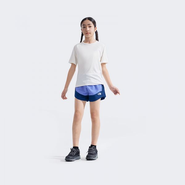 北面童装Class V女童防晒遇水现花运动短裤户外TheNorthFace|8BE9