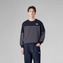 北面UE设计师款长袖条纹T恤男纯棉休闲户外新款TheNorthFace|8F4F