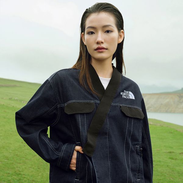 TheNorthFace北面UE先锋设计女性开襟宽松牛仔外套秋冬上新|7W9H