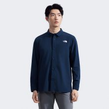 北面男UPF防晒衣长袖衬衫轻薄小方领防泼溅户外TheNorthFace|4NCQ