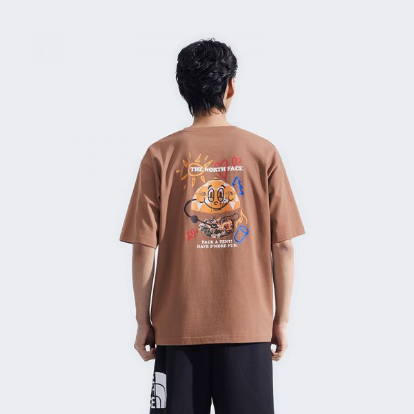 北面男女同款纯棉印花短袖T恤户外透气夏新款TheNorthFace|8D85