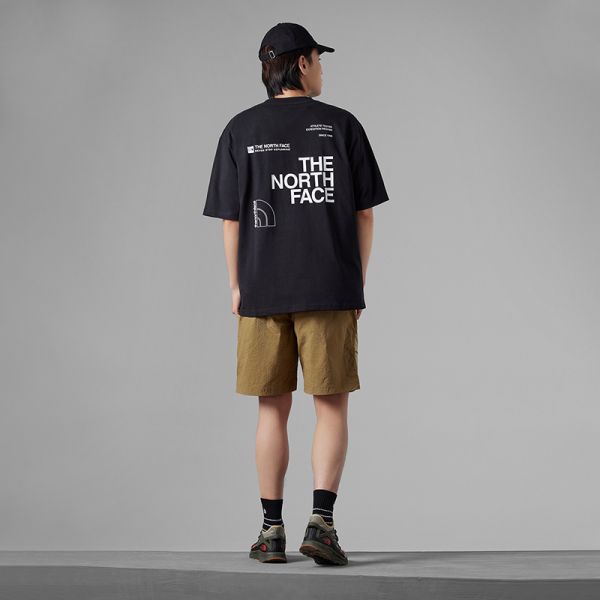TheNorthFace北面UE男全棉重磅印花logo短袖T恤23夏季新款7WFJ