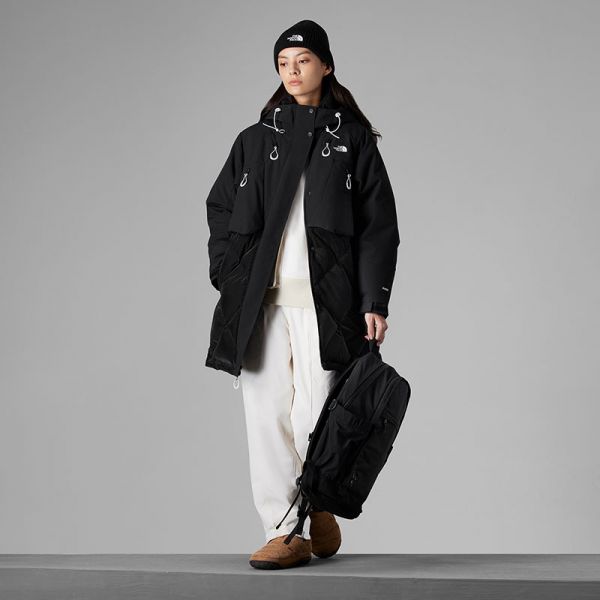 TheNorthFace北面UE先锋设计长款连帽羽绒服女鹅绒23秋冬新款83Q7