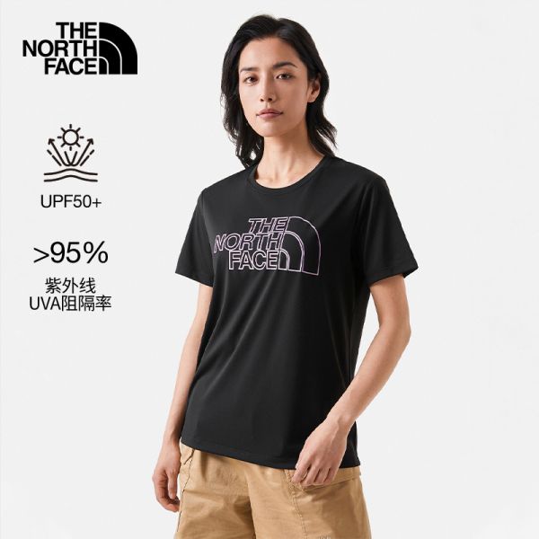 TheNorthFace北面短袖T恤女户外吸湿速干透气UPF防晒上新|88CB