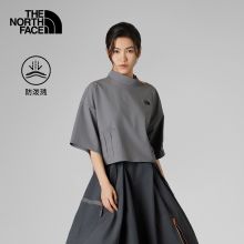 北面UE女中袖T恤宽松小高领防泼水户外新款TheNorthFace|8DHH